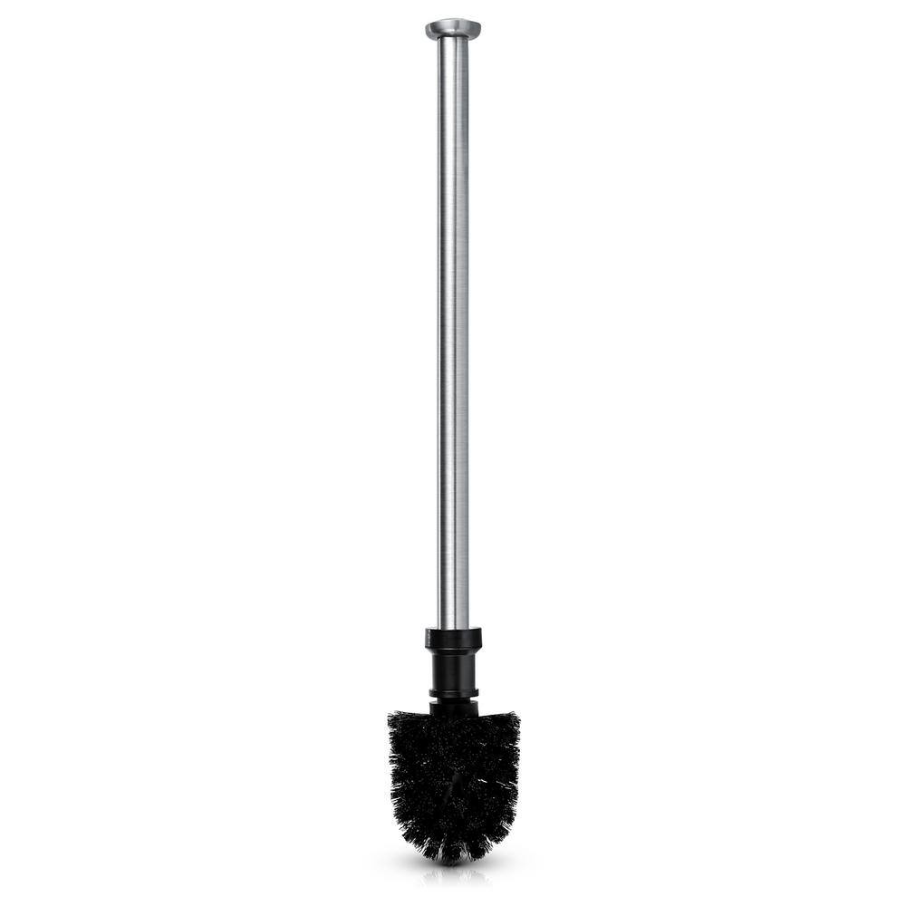 Stainless Steel Toilet Brush and Plunger Combo Set with Holder