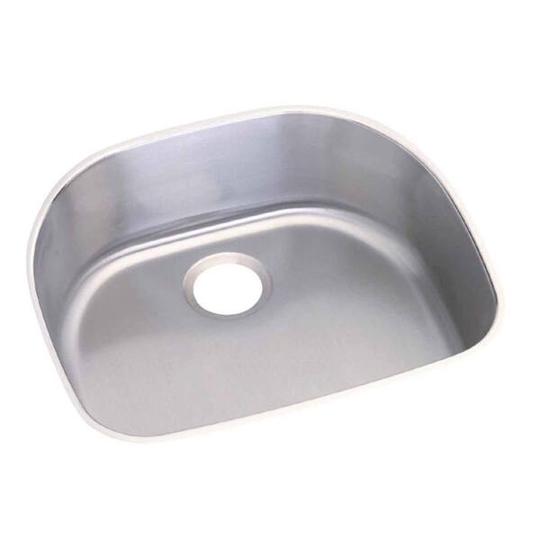 Revere Elkay Undermount Stainless Steel 24 in. 0-Hole Single Bowl Kitchen Sink