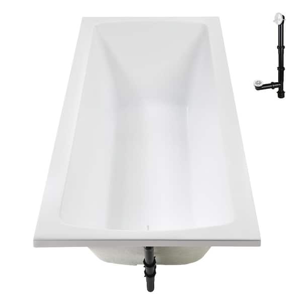 Streamline N-4360-751-WH 66 in. x 34 in. Rectangular Acrylic