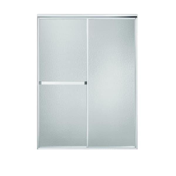 STERLING Standard 48 in. x 65 in. Framed Sliding Shower Door in Silver with Handle