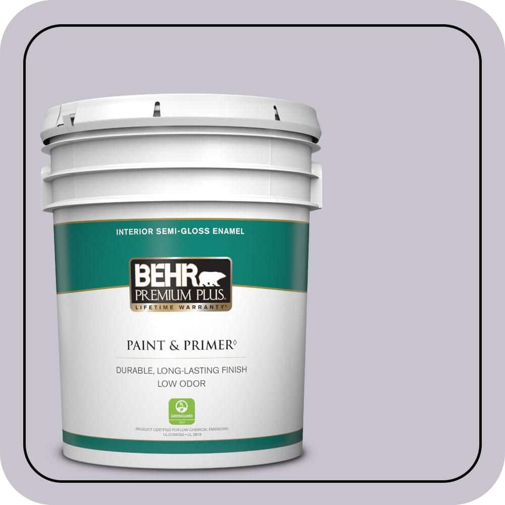 5 gal. #N560-1 Posture And Pose Semi-Gloss Enamel Low Odor Interior Paint & Primer price history on PriceWatchPro