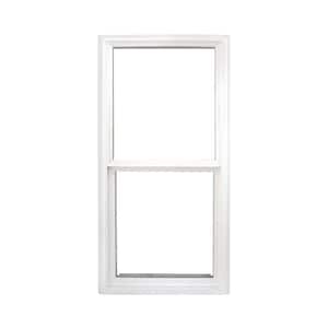 35.5 in. x 59.5 in. 60-Series Single Hung Vinyl Window Black Exterior and White Interior