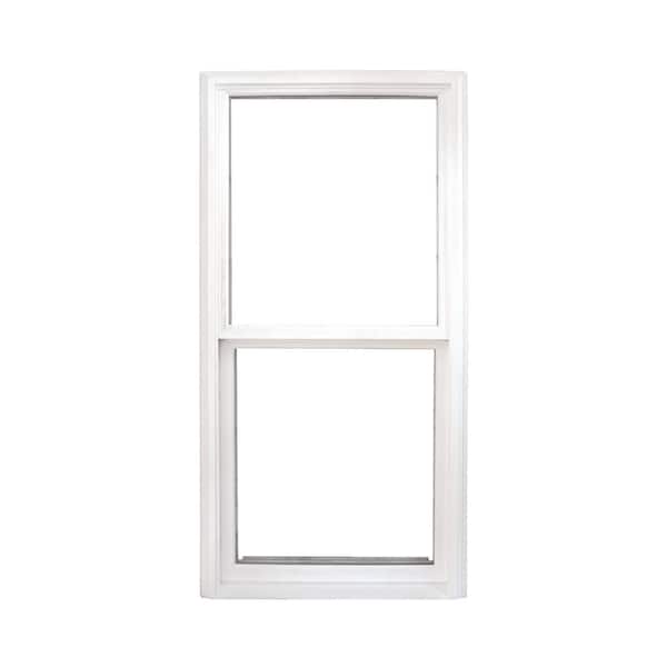 Ply Gem 23.5 in. x 47.5 in. Select Series White Vinyl Single Hung Window with HPSC Glass, Screen Included, Screen Included