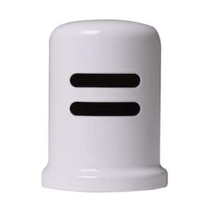 1-3/4 in. x 2-1/2 in. Solid Brass Air Gap Cap Only, Skirted, Powder Coat White