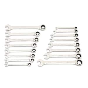 SAE and Metric Ratcheting Wrench Set (16-Piece)
