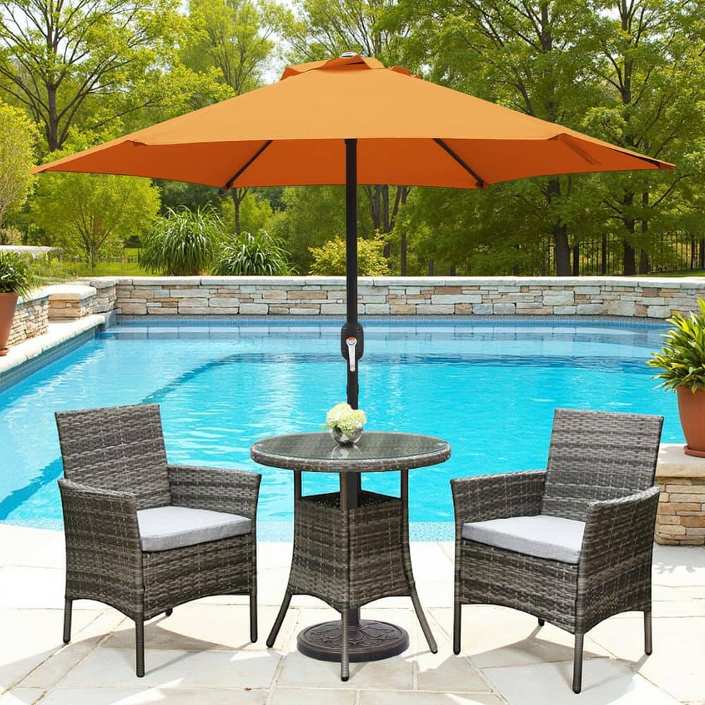 clearance patio sets with umbrella 9ft outdoor patio umbrella outdoor table umbrella