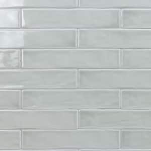 Newport Taupe 2 in. x 0.39 in. Polished Ceramic Subway Wall Tile Sample