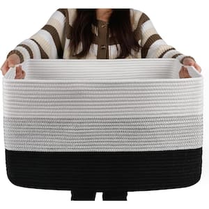 Folden Lane Small Black Rectangular Collapsible Storage Basket