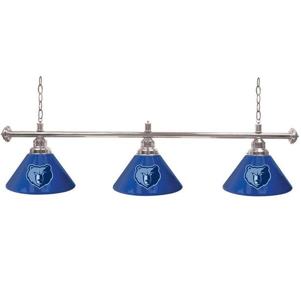 Trademark Memphis Grizzlies NBA 60 in. Three Shade Gold Hanging Billiard Lamp
