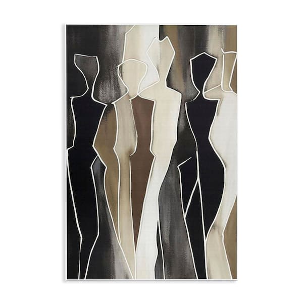 Stupell Industries Earthy People Silhouettes by LSR Creative Studio Unframed Abstract Graphic Art Print 15 in. x 10 in.