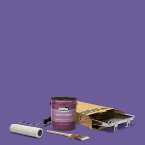 1 gal. #P560-6 Just a Fairytale Ultra Eggshell Enamel Interior Paint and 5-Piece Wooster Set All-in-1 Project Kit