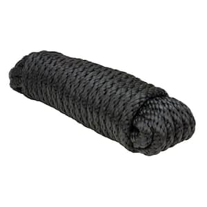 Solid Braid MFP Utility Rope - 3/8 in. x 100 ft., Black