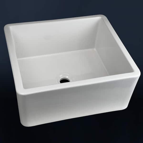 Perfect Under-mount Sink, Centric Rectangle with overflow, Glazed