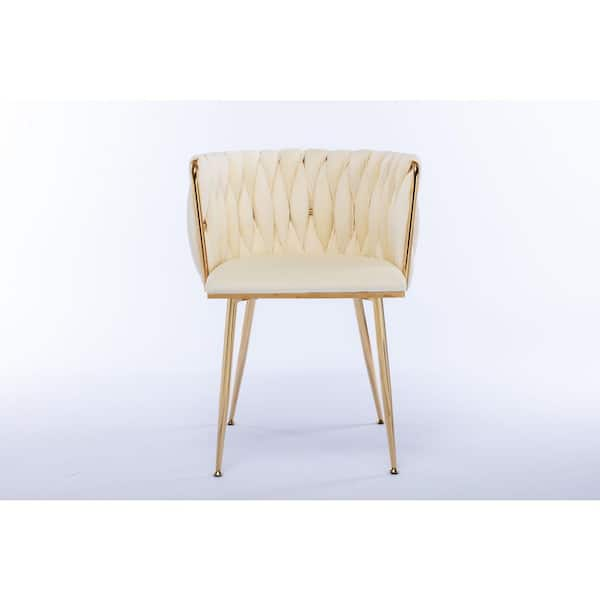 Ivory velvet best sale dining chairs