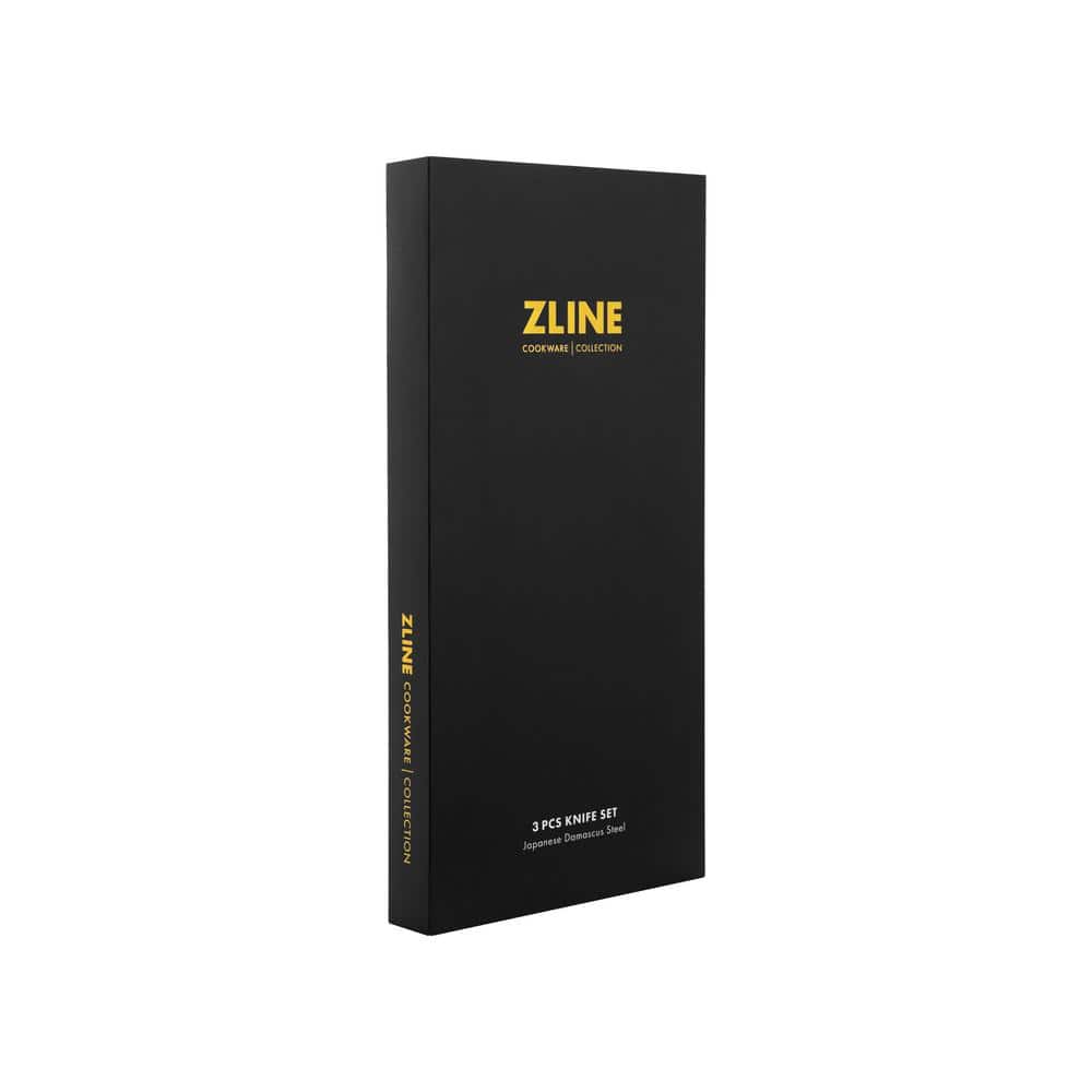 ZLINE 3-Piece Professional Damascus Steel Kitchen Knife Set