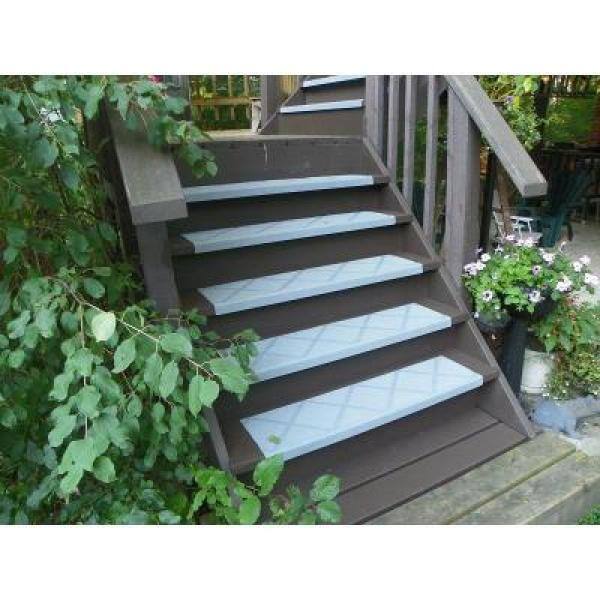 Anti-Slip Stair Tread Composite 48" Step Cover Indoor And Outdoor Safe Stairwway 