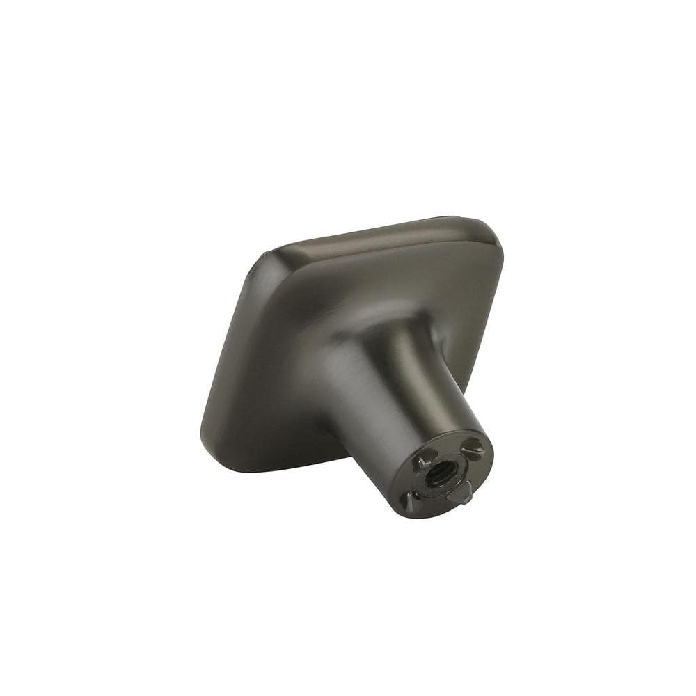 1-3/16" Square Black Brushed Nickel Cabinet Knob