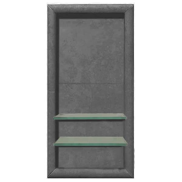 American Bath Factory Full 12 in. x 4 in. x 24 in. Shower Niche in Wet Cement