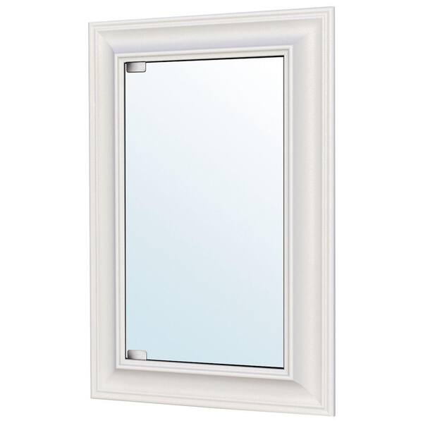 MasterBath 20 in. W x 30 in. H Recessed Medicine Cabinet in Satin White