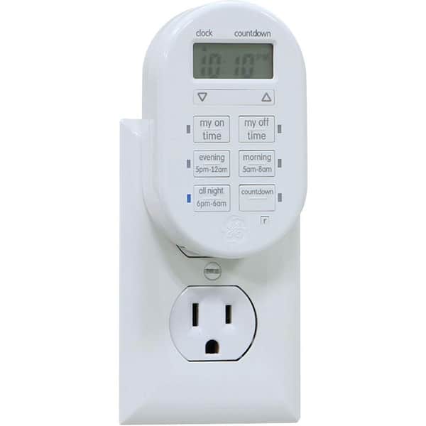 Ge Timers GE Mytouchsmart Indoor Plug-In Digital Timer 26892 - The Home Depot