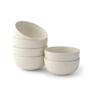 6pc Stoneware Soup Bowl set-Linen