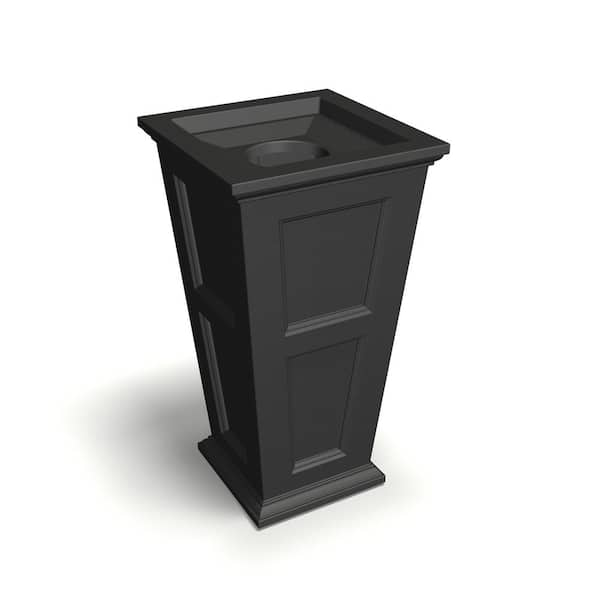 Mayne Fairfield 40 in. Tall 24 Gal. Black Waste Bin