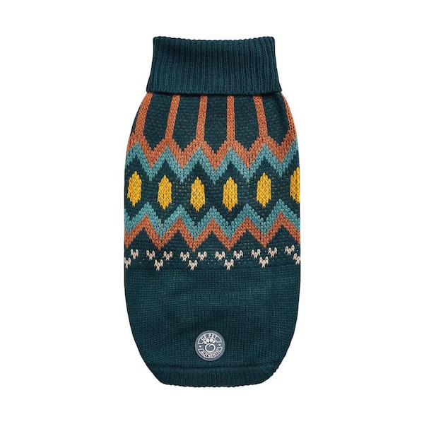 GF PET X-Small Teal Heritage Sweater for Dogs