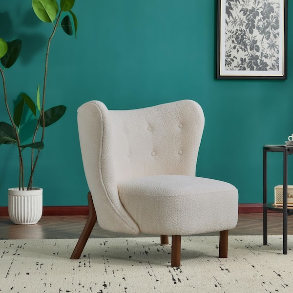 CHRISTOPHER KNIGHT HOME Halo Modern Upholstered Club Chair, Birch, Off White
