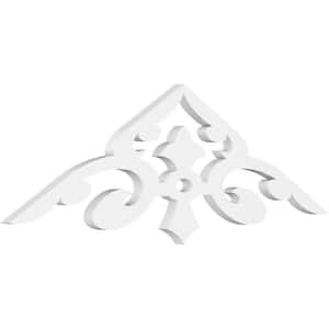 1 in. x 36 in. x 10-1/2 in. (7/12) Pitch Whitman Gable Pediment Architectural Grade PVC Moulding