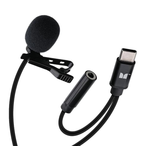 Monster Lavalier Clip-On Mic For Type-C USB Ports, Multiple Device Support,  Plug and Play MSV7-1027-BLK - The Home Depot
