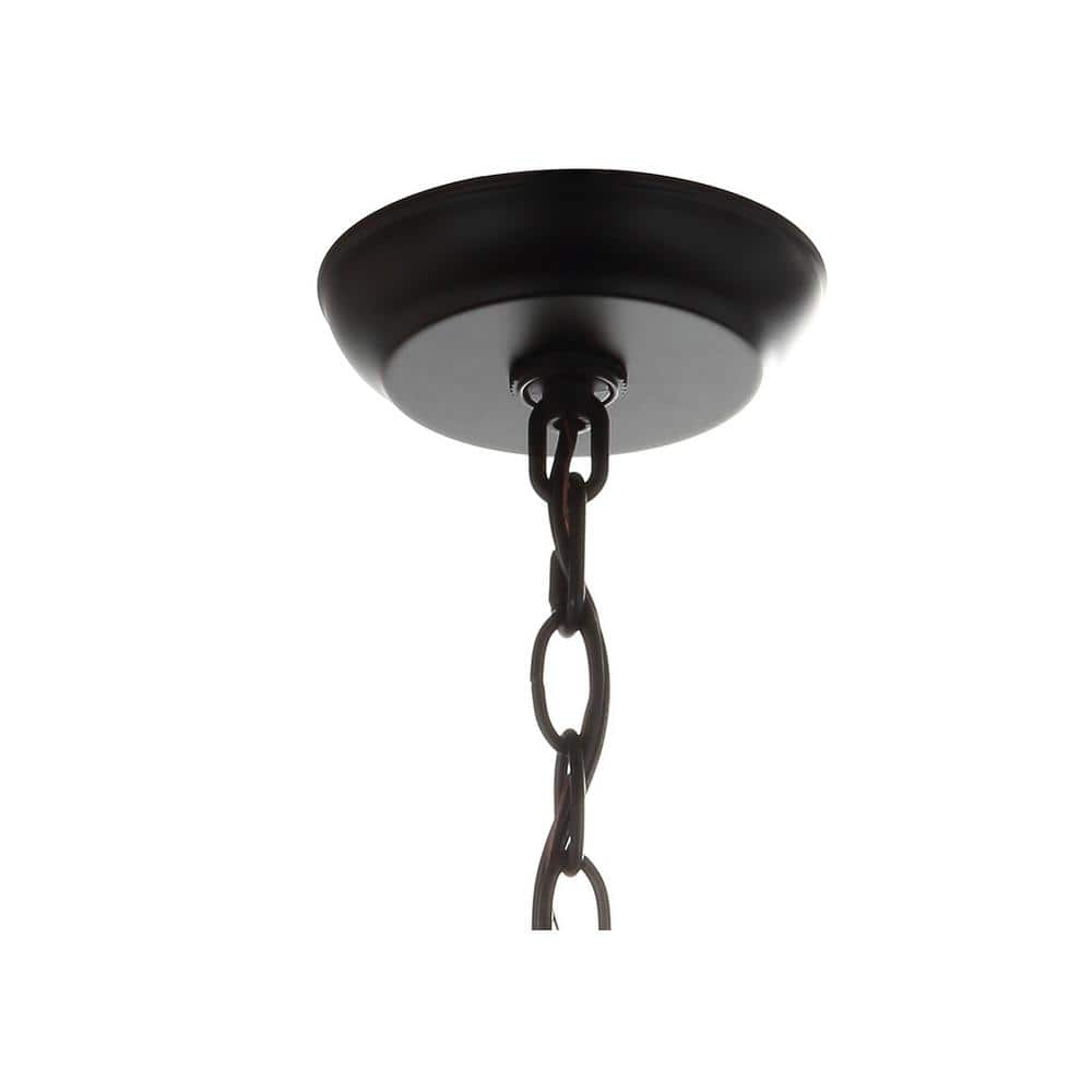 Gabrielle 10" Crystal and Bronze LED Pendant Light