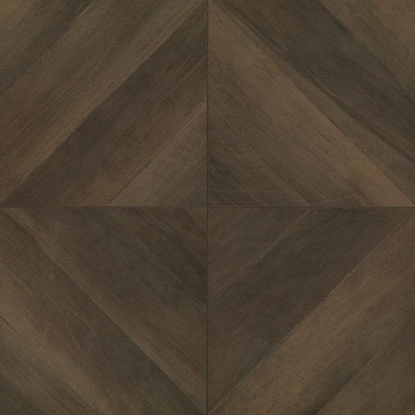 Bedrosians Antique Square 24 in. x 24 in. Matte Wenge Porcelain Floor Tile (11.62 sq. ft./Case)