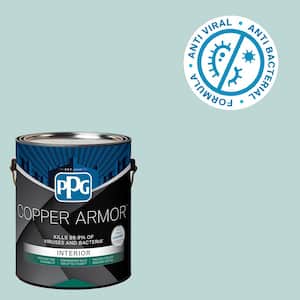 1 gal. PPG1142-3 Veridian Green Semi-Gloss Antiviral and Antibacterial Interior Paint with Primer