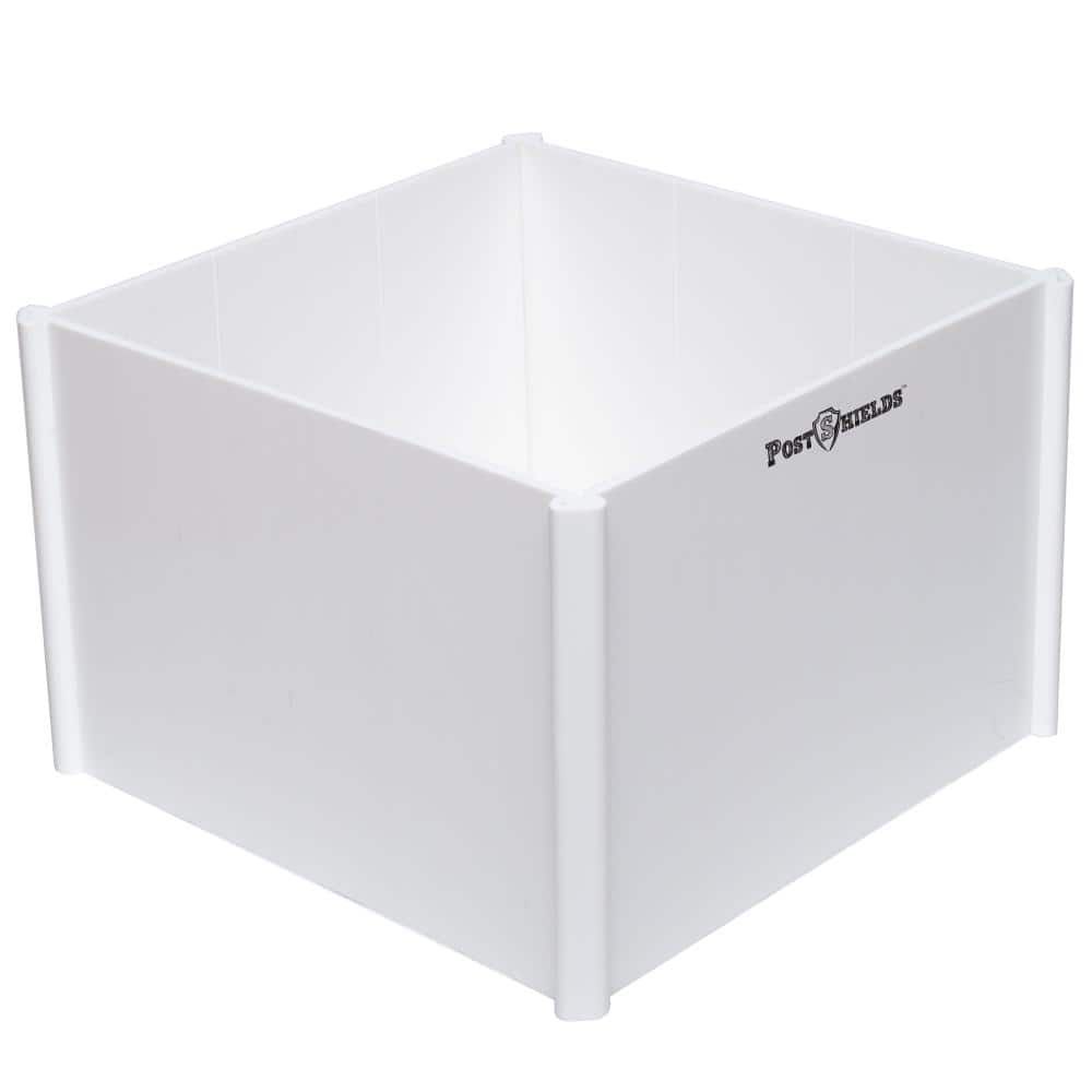 Post Shields 5.5 in. x 5.5 in. x 4 in. H White Post Wrap 21030 - The ...