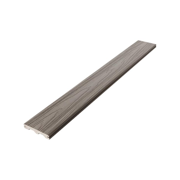 Fiberon ArmorGuard 15/16 in. x 5-1/4 in. x 16 ft. Coastal Gray Grooved Edge Capped Composite Decking Board