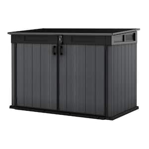 Cortina Mega 6.2 ft. W x 3.6 ft. D Durable Resin Plastic Storage Shed with Flooring Grey (22.4 sq. ft.)
