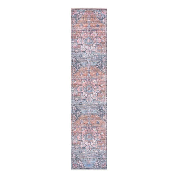 Nostalgia Gem Multi 2 ft. 7 in. x 12 ft. Machine Washable Area Rug