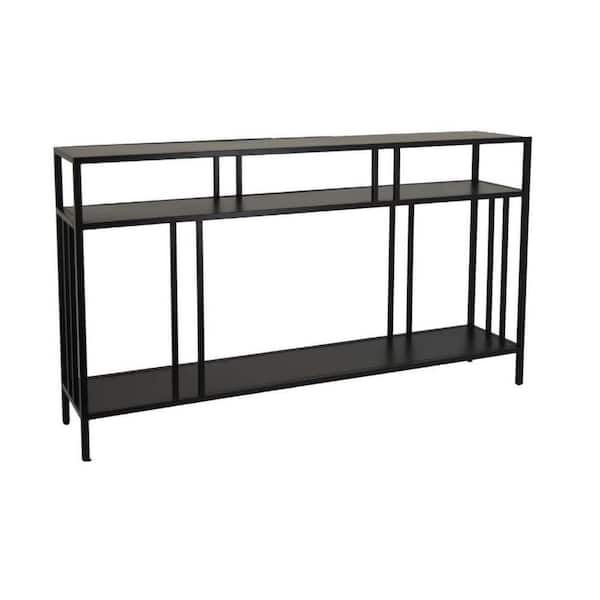 Modern 3- Tier Black Metal  Plant Stand (9.75 in. x W 29.5 in. H)