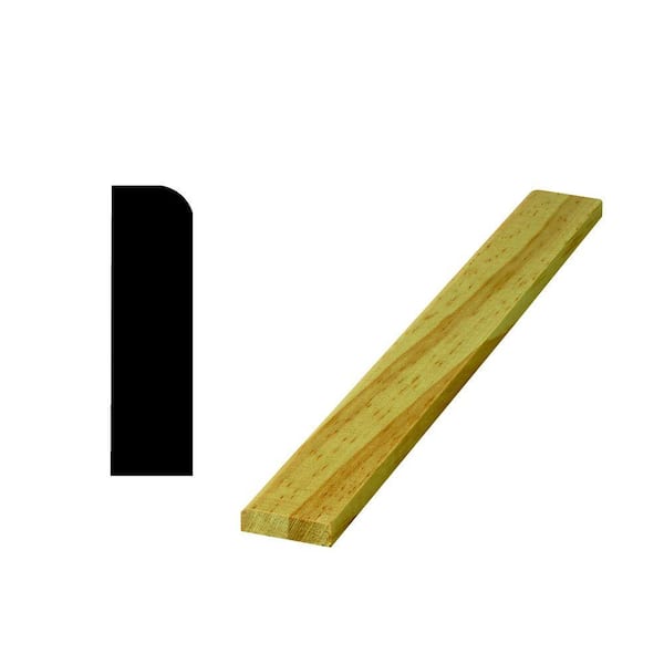 Woodgrain Millwork WM887 1-1/4 in. x 3/8 in. Pressure Treated Pine Stop Moulding