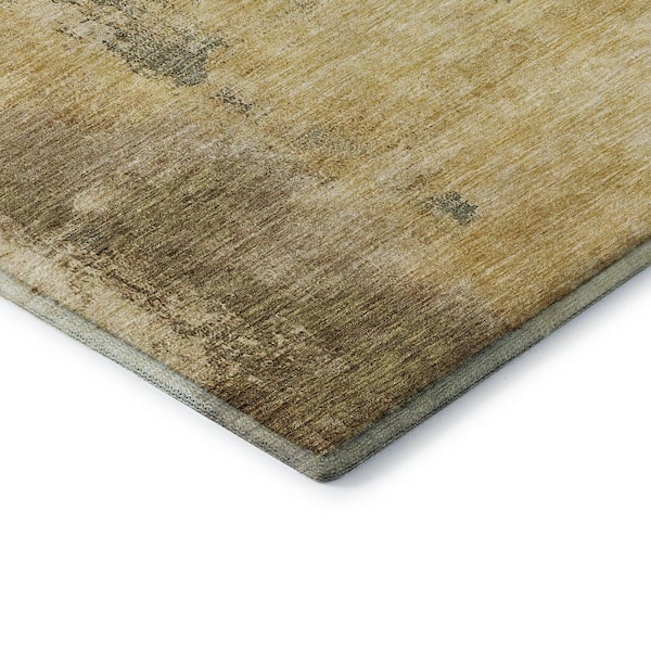 Mayfield Premium Machine Washable Abstract AMF1068 Sage 5 ft. x 7 ft. 6 in. Area Rug