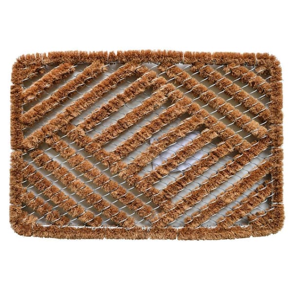 24 in. x 16 in. Brown Coir Outdoor Door Mat