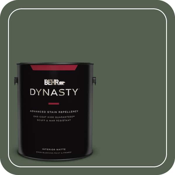 BEHR DYNASTY 1 gal. #ECC-11-3 Whispering Oaks Matte Interior Stain-Blocking Paint & Primer