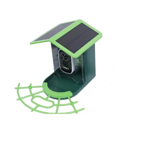 Plastic High-Definition Camera Green Humming Bird Feeder Real-Time Viewing of Photos Recognizing 10,000 Species Birds
