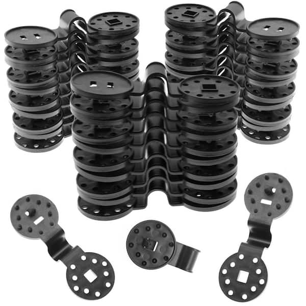 100-Pack Round Plastic Shade Cloth Clips for for Sun Shade Net, Gardening Shade Cloth and Anti Bird Netting