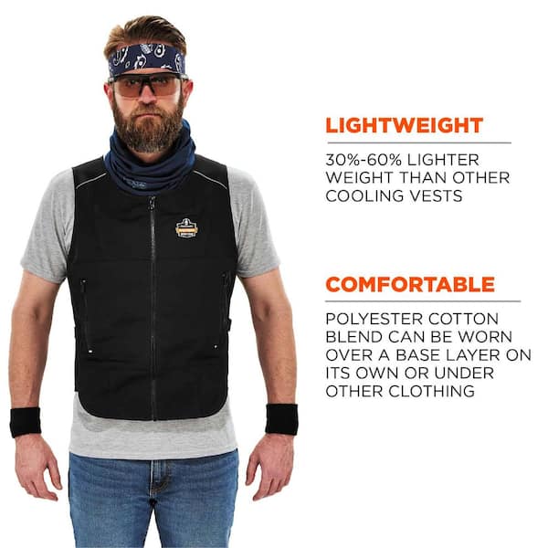 Chill-Its Small/Medium Black Lightweight Phase Change Cooling Vest