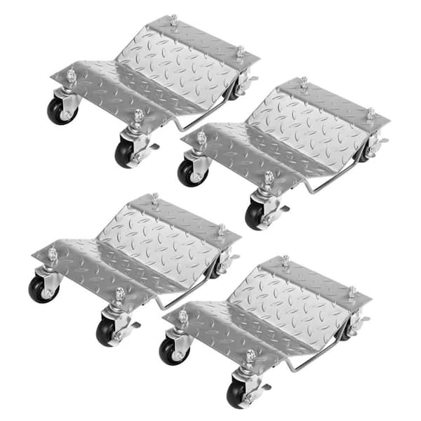 6000 lbs. Capacity Wheel Dolly in Silver 4-Pack