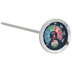 Worm Nerd 8 in. Stainless Steel Worm Compost and Garden Soil Thermometer