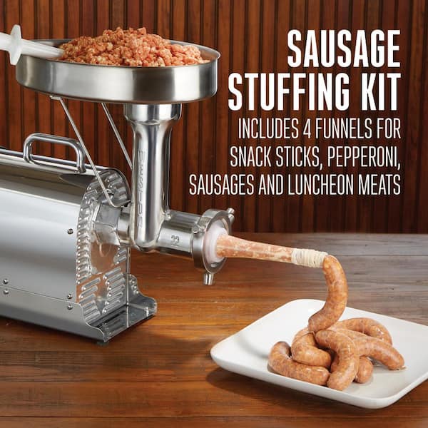 Weston 33-1201-W Pro Series #8 Electric Meat Grinder and Sausage Stuffer -  120V, 575W