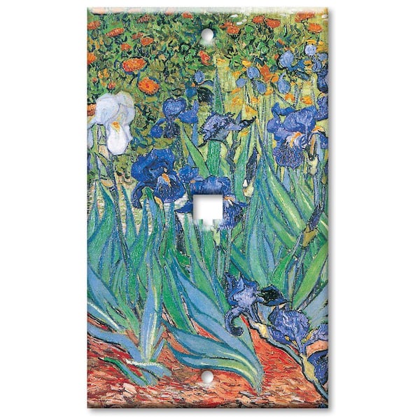 Art Plates Van Gogh Irises Cat5 Wall Plate