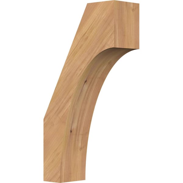 Ekena Millwork 5 1/2"W x 14"D x 26"H Westlake Smooth Knee Brace, Western Red Cedar
